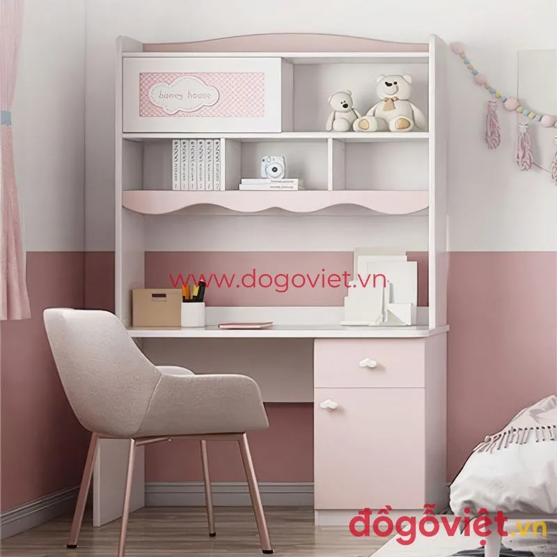 20+ Mẫu bàn học sinh có giá sách đẹp, giá rẻ, mẫu mới tại TP.HCM