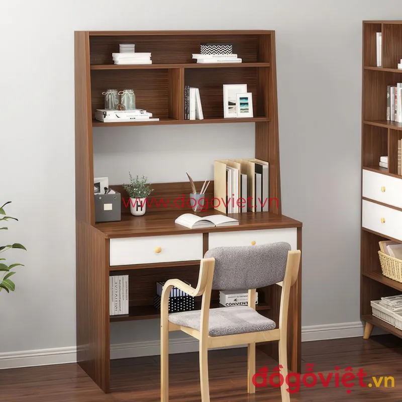 20+ Mẫu bàn học sinh có giá sách đẹp, giá rẻ, mẫu mới tại TP.HCM
