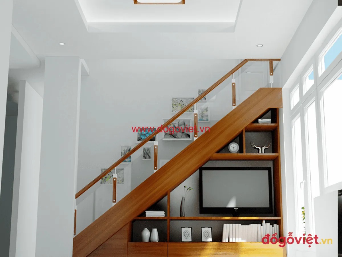 Bảng giá thi công vách ngăn cầu thang kết hợp kệ tivi chuẩn nhất Bảng giá thi công vách ngăn cầu thang kết hợp kệ tivi chuẩn nhất