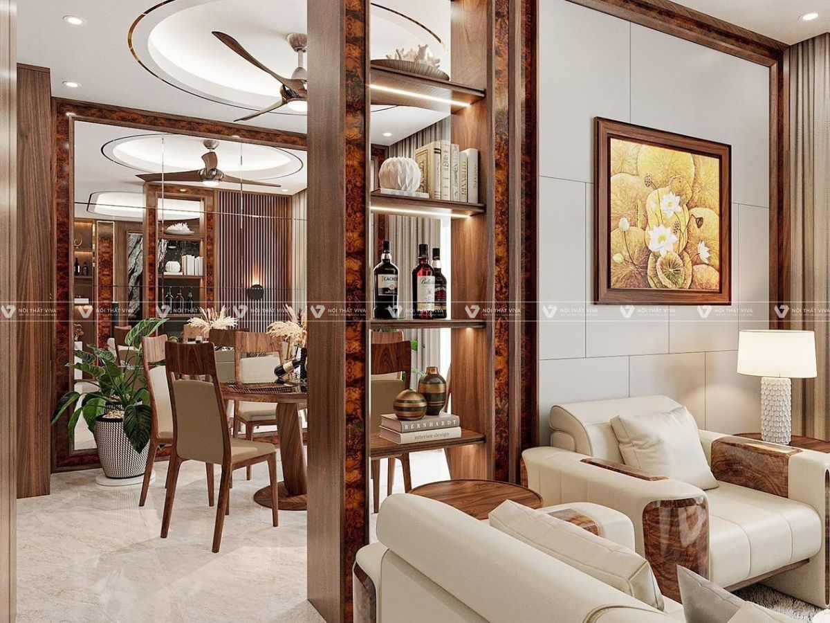 Báo giá vách ngăn phòng khách và bếp đẹp, tối ưu không gian sống