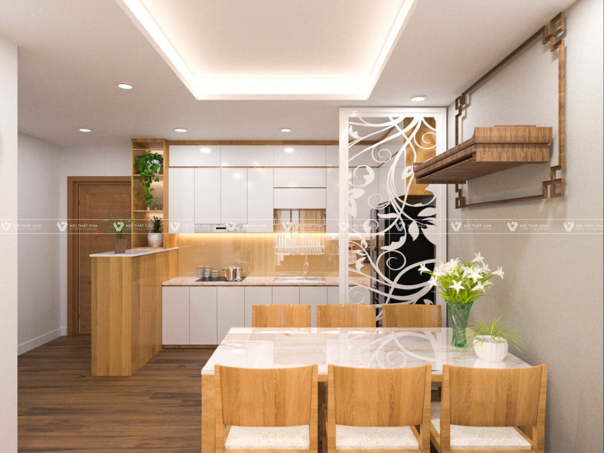 Báo giá vách ngăn phòng khách và bếp đẹp, tối ưu không gian sống