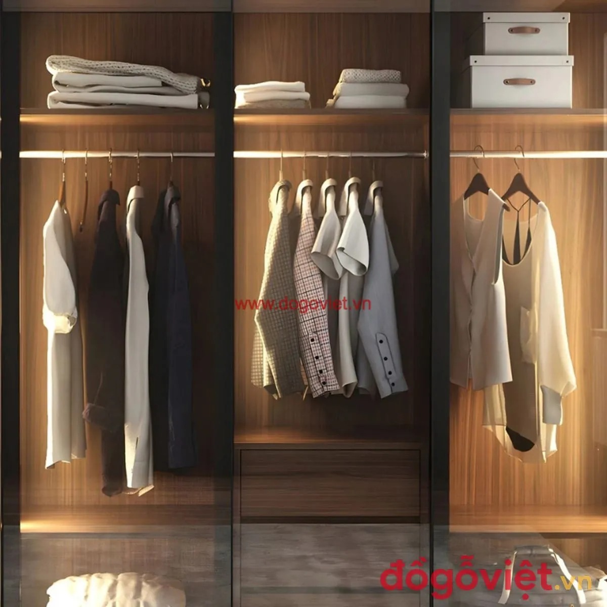 Bí quyết chọn kích thước tủ kính quần áo chuẩn, vừa đẹp vừa hợp phong thủy