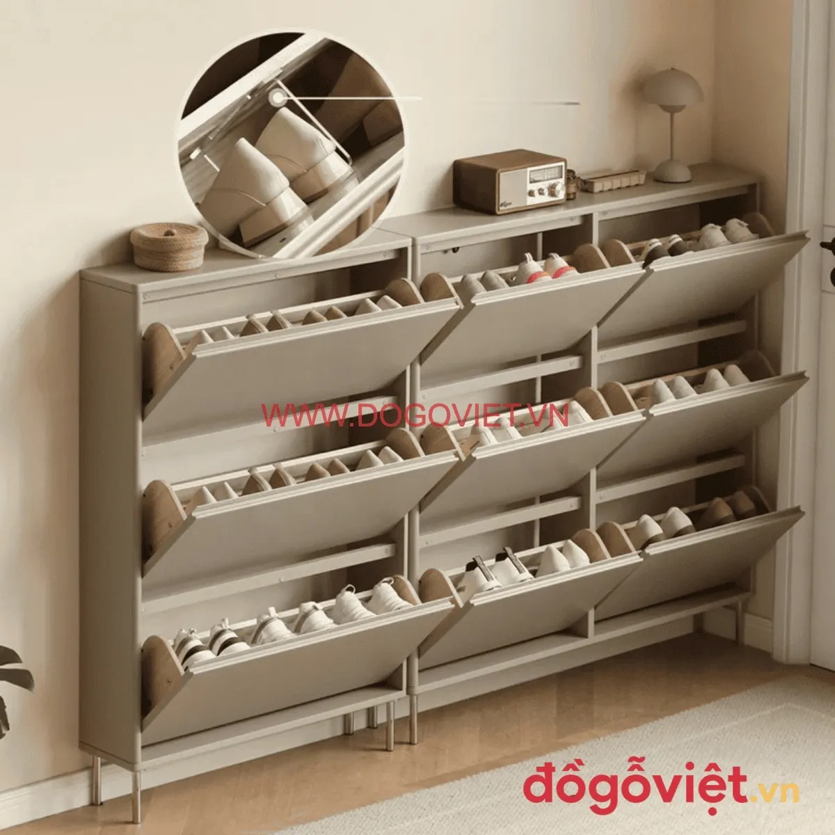 C&aacute;ch lựa chọn tủ gi&agrave;y th&ocirc;ng minh si&ecirc;u mỏng theo diện t&iacute;ch v&agrave; nhu cầu