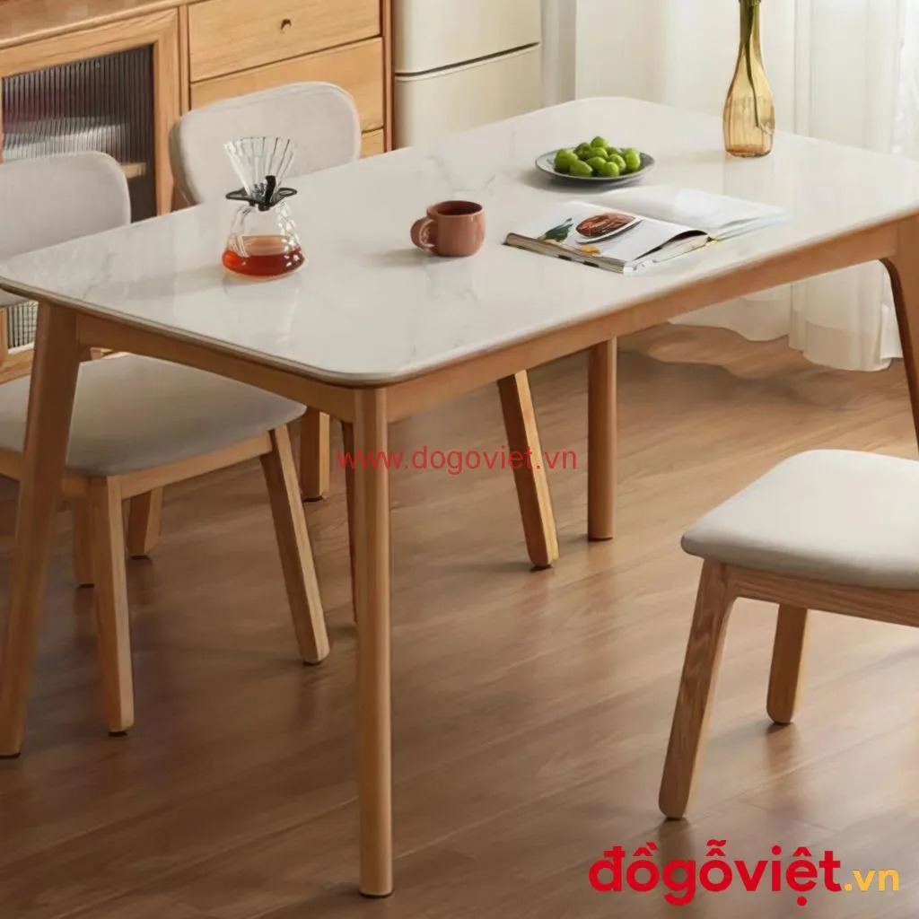 Cập nhật xu hướng bộ bàn ăn 6 ghế gỗ tự nhiên đẹp và bền bỉ nhất