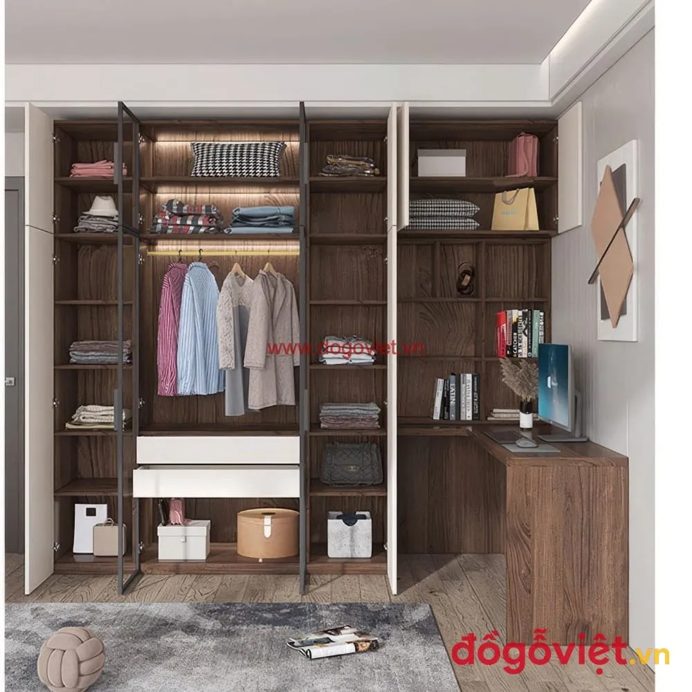 Chọn tủ áo cánh kính hay cánh gỗ? Gợi ý từ chuyên gia thiết kế nội thất Chọn tủ áo cánh kính hay cánh gỗ? Gợi ý từ chuyên gia thiết kế nội thất