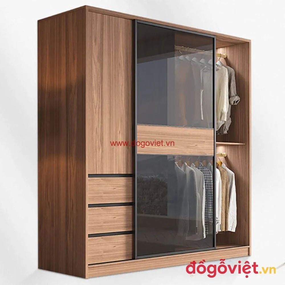 Chọn tủ áo cánh kính hay cánh gỗ? Gợi ý từ chuyên gia thiết kế nội thất Chọn tủ áo cánh kính hay cánh gỗ? Gợi ý từ chuyên gia thiết kế nội thất