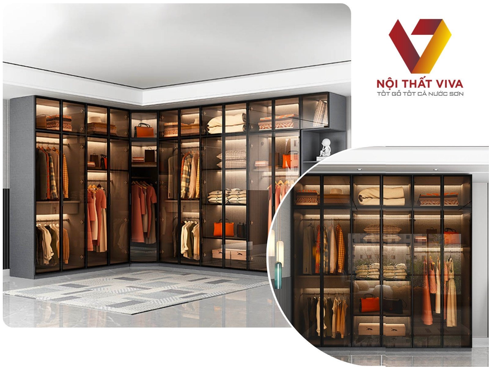 Chọn tủ áo cánh kính hay cánh gỗ? Gợi ý từ chuyên gia thiết kế nội thất Chọn tủ áo cánh kính hay cánh gỗ? Gợi ý từ chuyên gia thiết kế nội thất