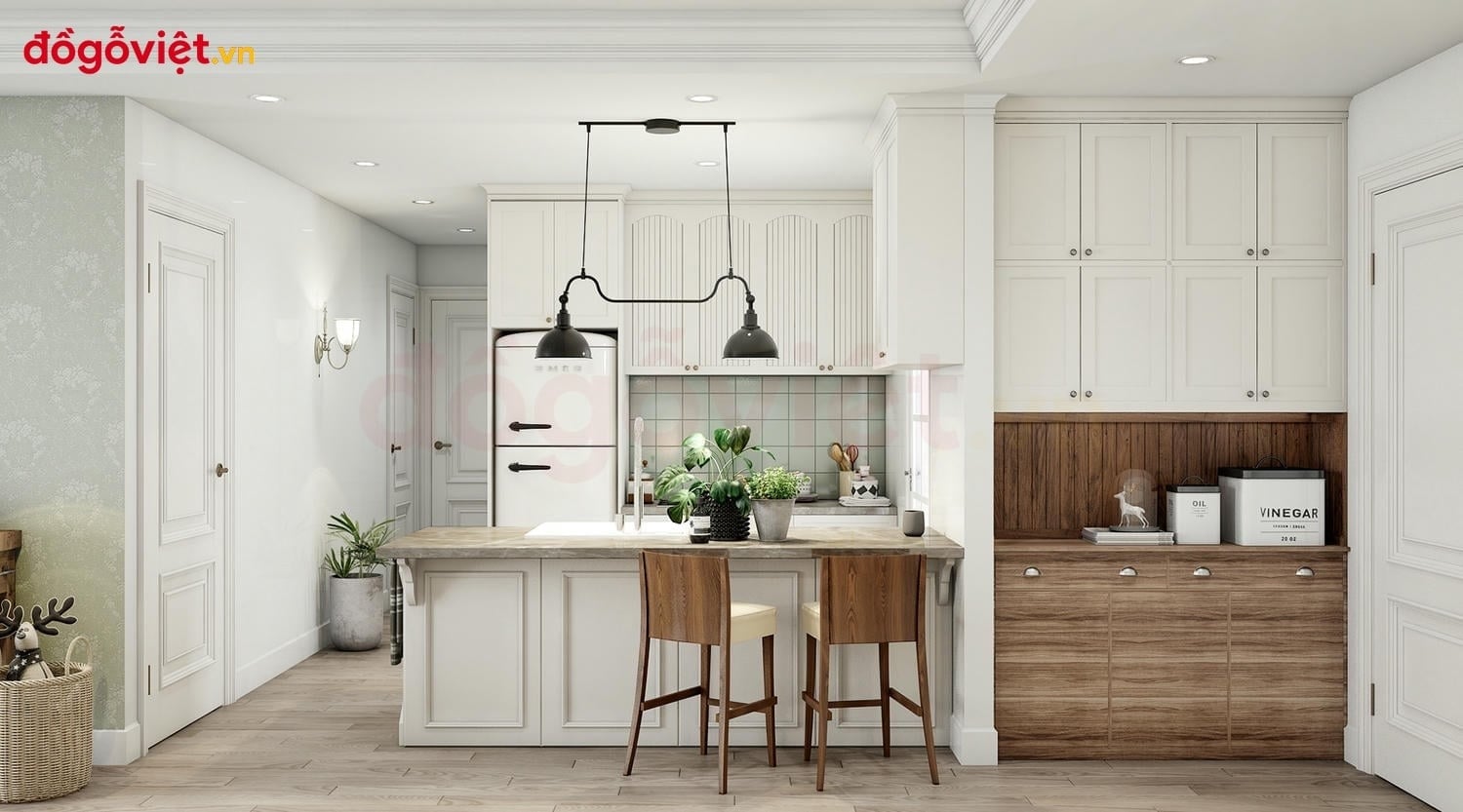 C&oacute; n&ecirc;n l&agrave;m tủ bếp c&oacute; quầy bar? Ph&acirc;n t&iacute;ch ưu điểm thực tế