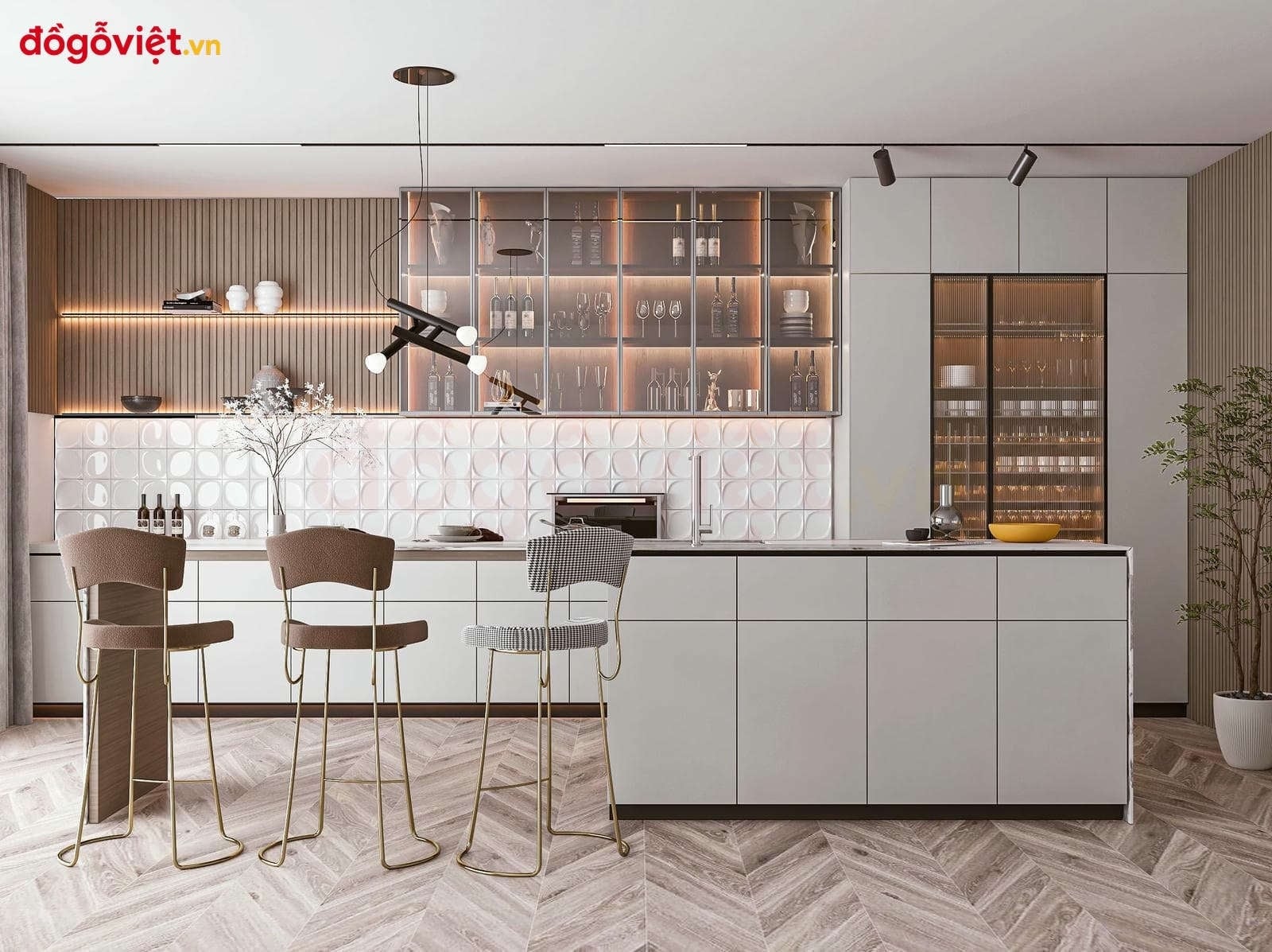 C&oacute; n&ecirc;n l&agrave;m tủ bếp c&oacute; quầy bar? Ph&acirc;n t&iacute;ch ưu điểm thực tế