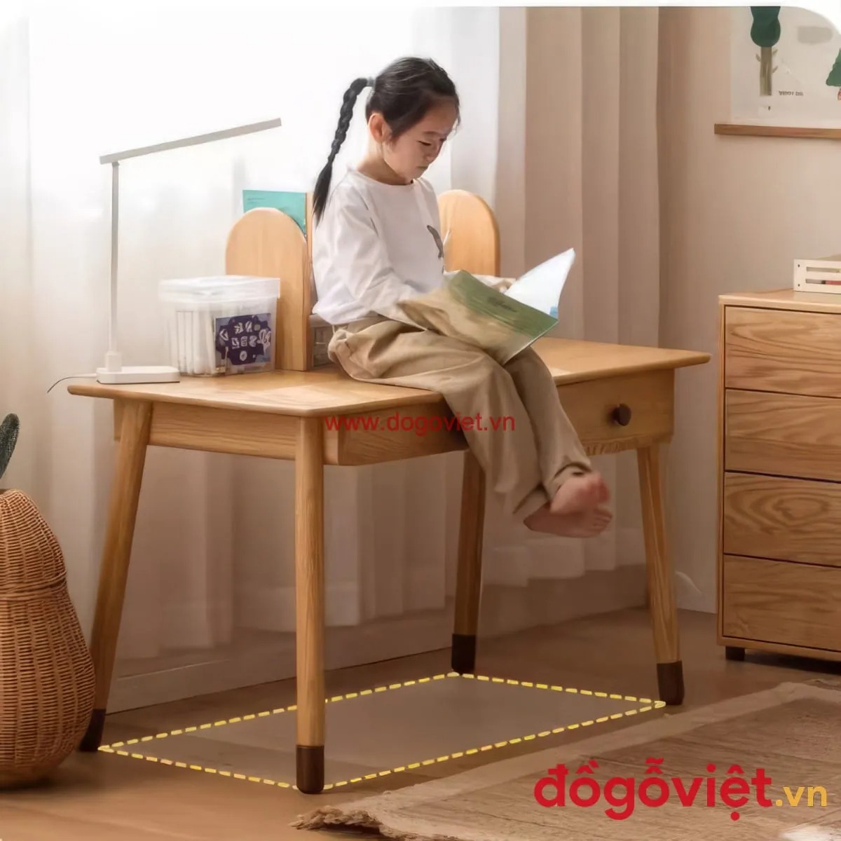 20+ mẫu bàn học sinh 1m2 đẹp, hiện đại, phù hợp cho mọi lứa tuổi