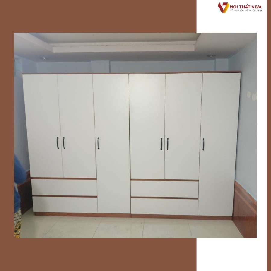 Có nên mua tủ quần áo 4 cánh gỗ công nghiệp? Đánh giá chi tiết & mẫu mới 