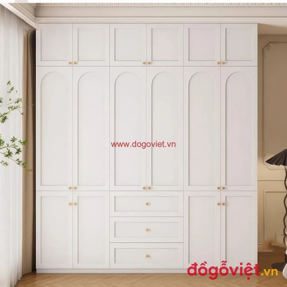 Có nên mua tủ quần áo 4 cánh gỗ công nghiệp? Đánh giá chi tiết & mẫu mới 