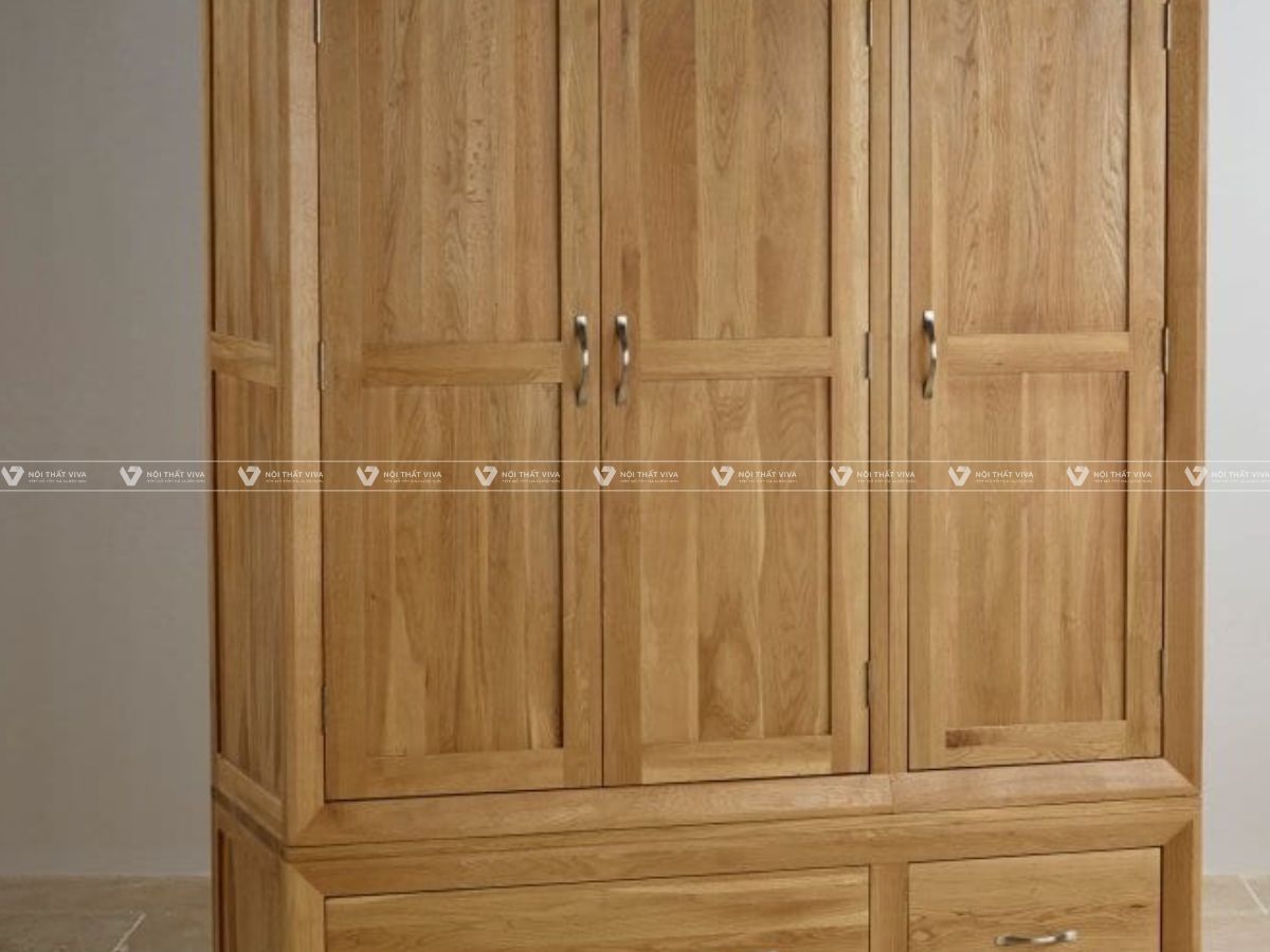 Có nên mua tủ quần áo gỗ cao su? Ưu điểm & kinh nghiệm chọn mua