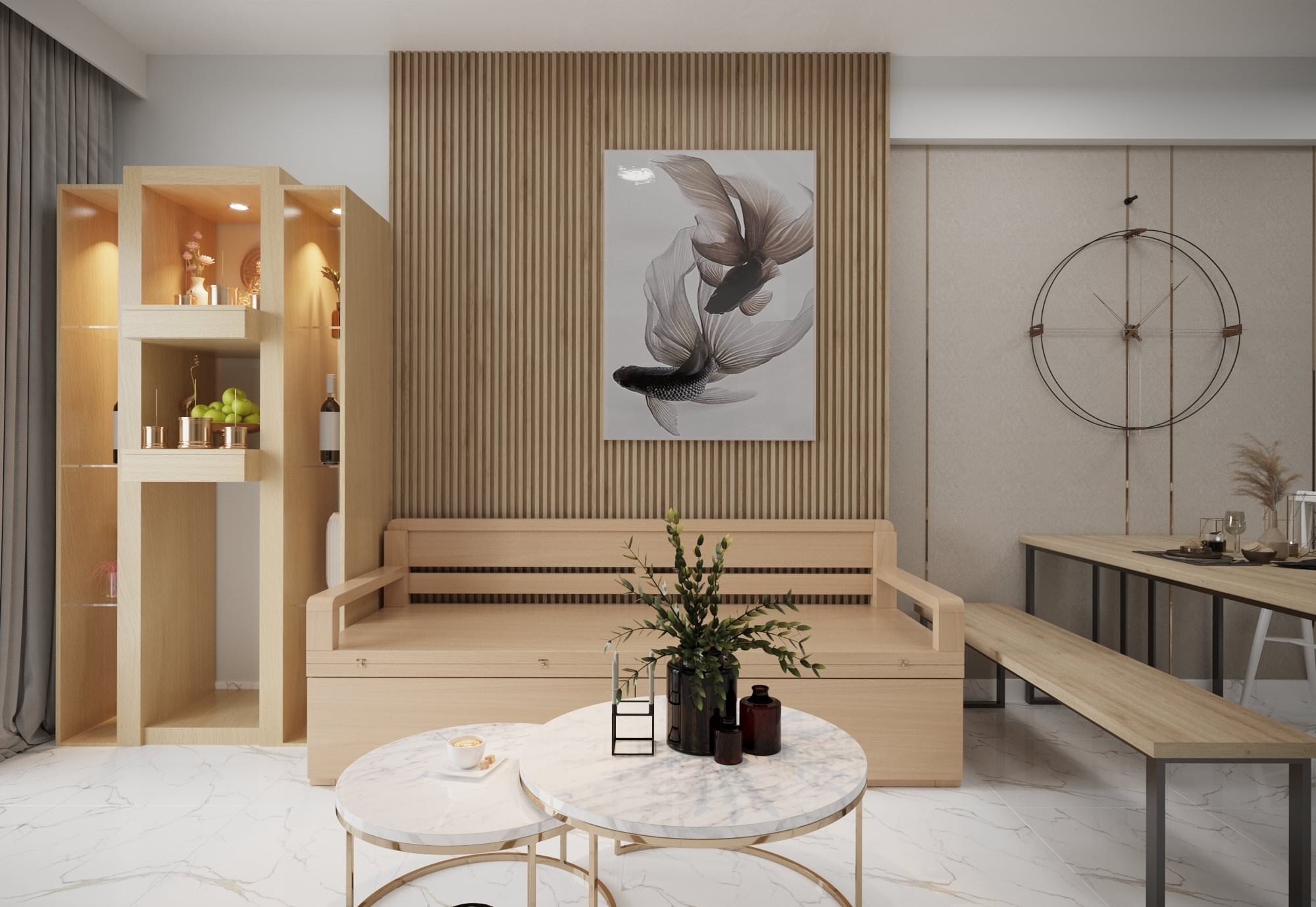 Giá lam gỗ trang trí phòng khách bao nhiêu? Hướng dẫn chọn loại phù hợp Giá lam gỗ trang trí phòng khách bao nhiêu? Hướng dẫn chọn loại phù hợp