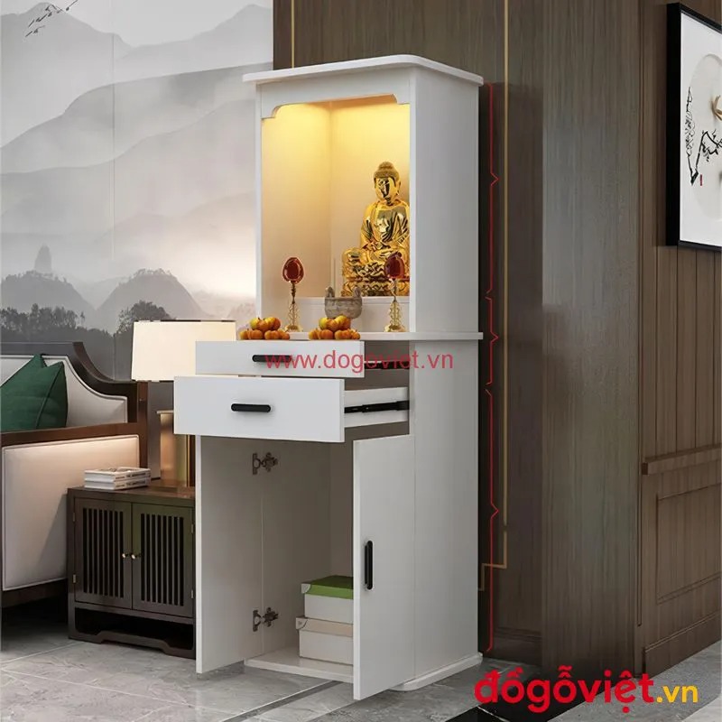 Giá tủ thờ gỗ công nghiệp bao nhiêu? Các yếu tố ảnh hưởng đến giá bạn cần biết