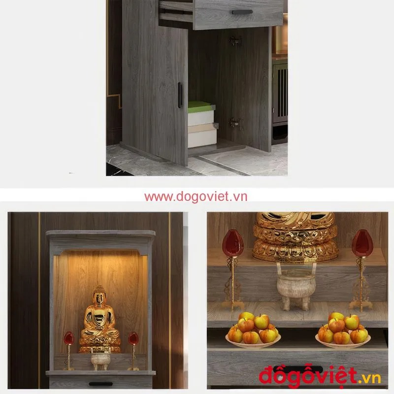 Giá tủ thờ gỗ công nghiệp bao nhiêu? Các yếu tố ảnh hưởng đến giá bạn cần biết