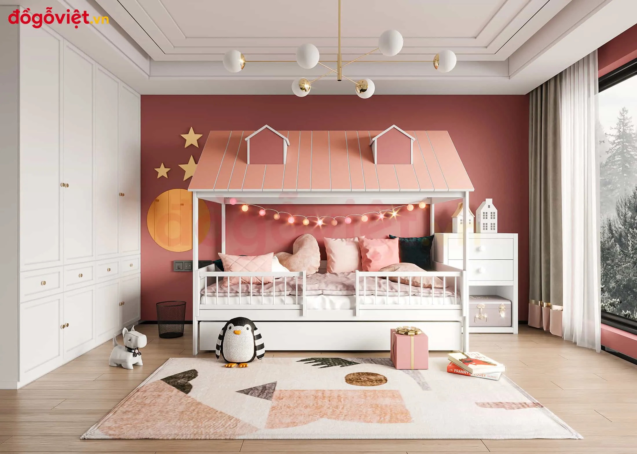 Giường ngủ cho bé gái 10 tuổi siêu dễ thương, xu hướng & mẹo chọn chuẩn