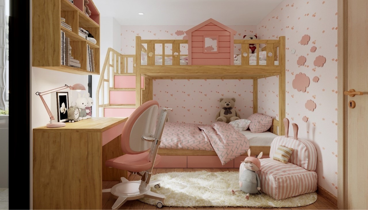 Giường ngủ cho bé gái 10 tuổi siêu dễ thương, xu hướng & mẹo chọn chuẩn