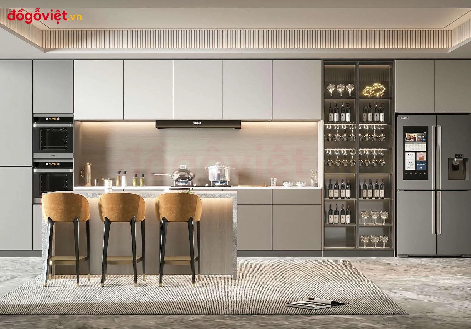 Kênh Đồ Gỗ Việt đóng tủ bếp Acrylic theo yêu cầu, chuẩn đẹp hiện đại Kênh Đồ Gỗ Việt đóng tủ bếp Acrylic theo yêu cầu, chuẩn đẹp hiện đại