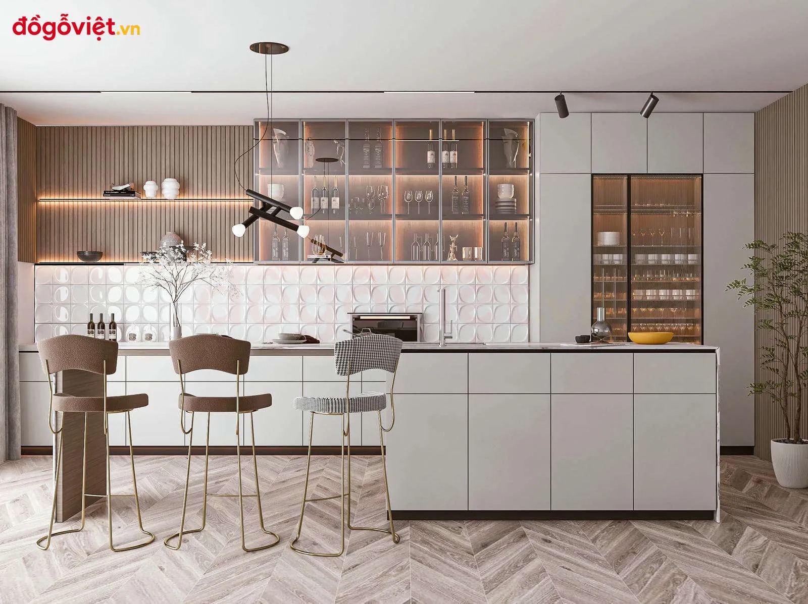 Kênh Đồ Gỗ Việt đóng tủ bếp Acrylic theo yêu cầu, chuẩn đẹp hiện đại Kênh Đồ Gỗ Việt đóng tủ bếp Acrylic theo yêu cầu, chuẩn đẹp hiện đại