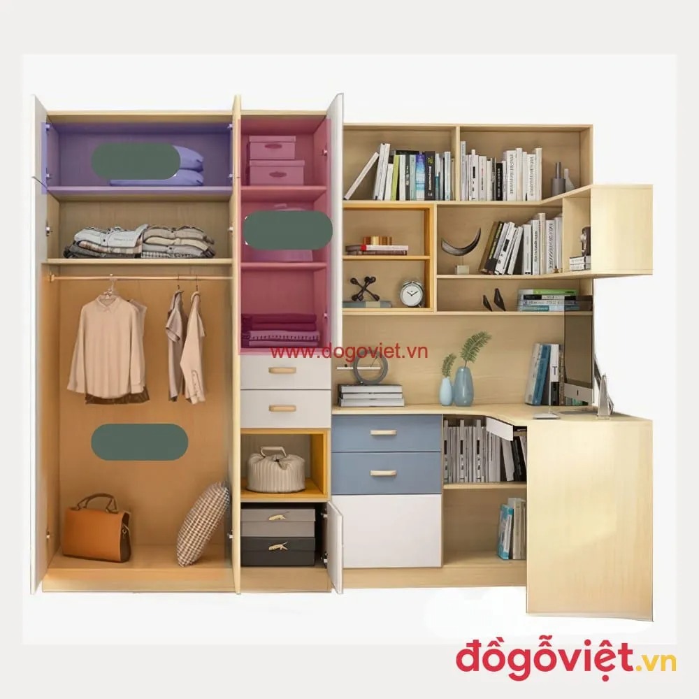 Kênh Đồ Gỗ Việt gia công tủ quần áo góc vuông theo yêu cầu, đẹp chuẩn Kênh Đồ Gỗ Việt gia công tủ quần áo góc vuông theo yêu cầu, đẹp chuẩn