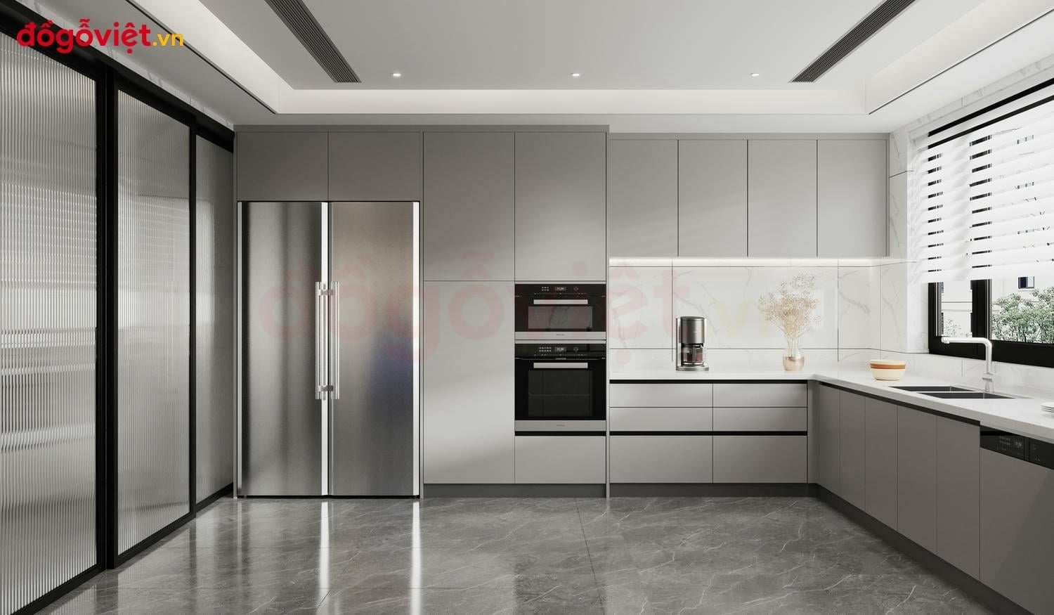 Kh&aacute;m ph&aacute; c&aacute;c d&ograve;ng tủ bếp m&agrave;u ghi x&aacute;m đẹp, cao cấp đ&aacute;ng mua nhất  