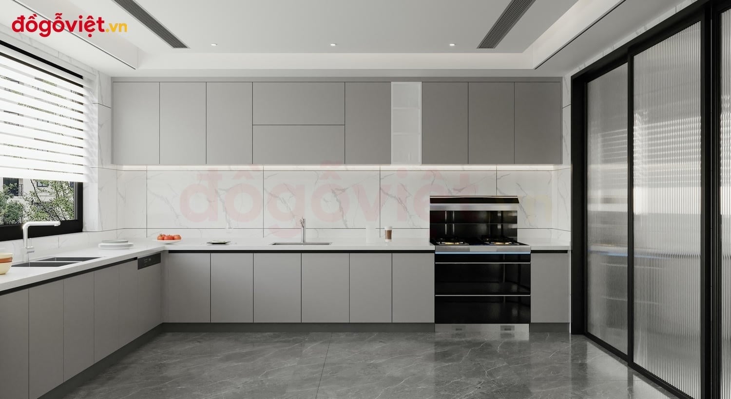 Kh&aacute;m ph&aacute; c&aacute;c d&ograve;ng tủ bếp m&agrave;u ghi x&aacute;m đẹp, cao cấp đ&aacute;ng mua nhất  
