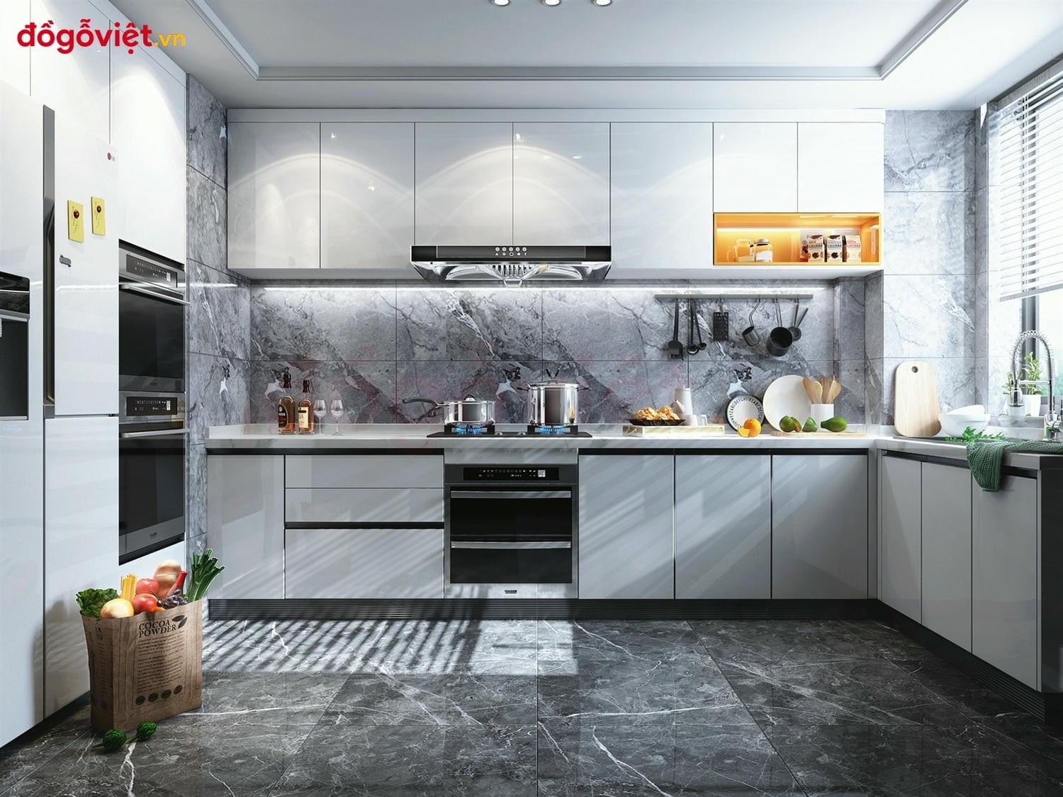 Kh&aacute;m ph&aacute; c&aacute;c d&ograve;ng tủ bếp m&agrave;u ghi x&aacute;m đẹp, cao cấp đ&aacute;ng mua nhất  