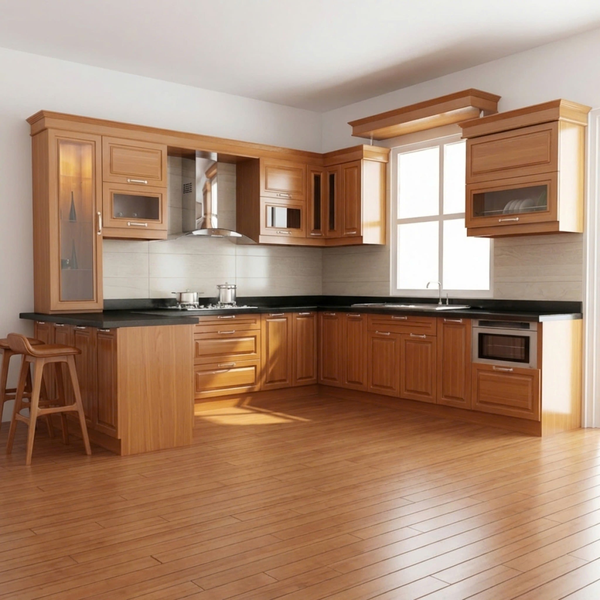 Khám phá các mẫu tủ bếp gõ đỏ đẳng cấp, đẹp từ thiết kế đến chất liệu Khám phá các mẫu tủ bếp gõ đỏ đẳng cấp, đẹp từ thiết kế đến chất liệu