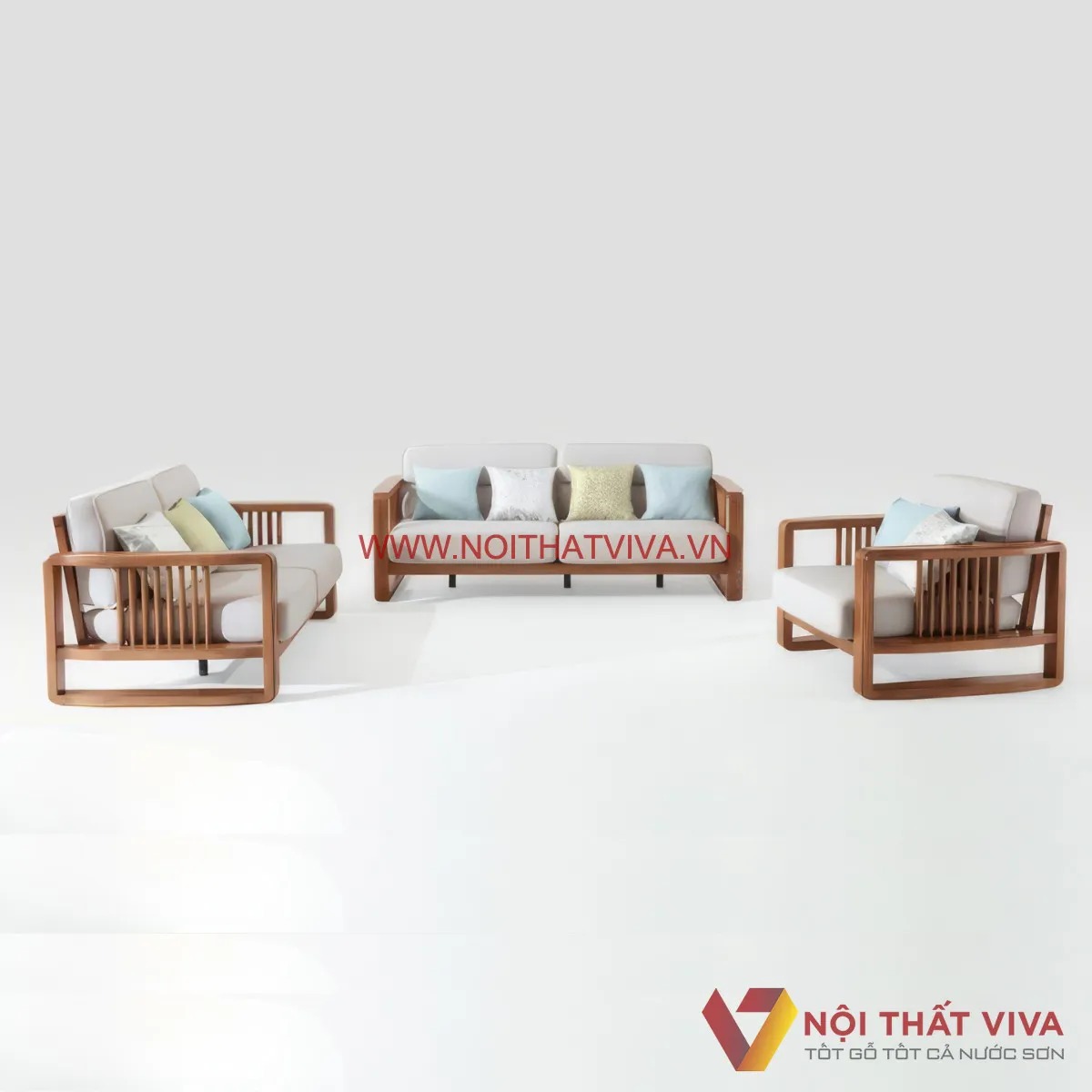 Kh&aacute;m ph&aacute; sức h&uacute;t của ghế sofa gỗ nệm m&uacute;t trong ph&ograve;ng kh&aacute;ch 