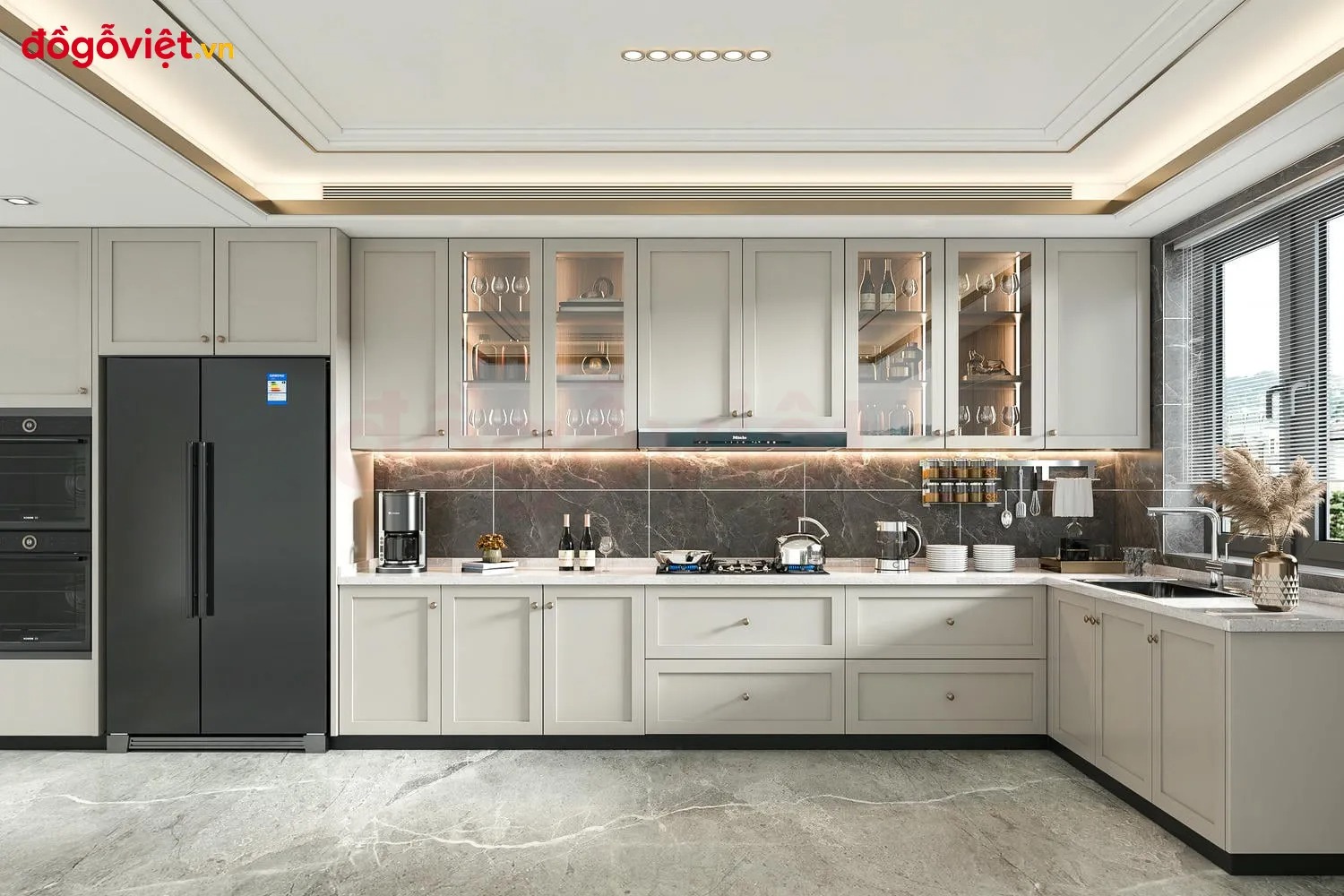Khám phá xu hướng tủ bếp chữ L bán chạy nhất: Thiết kế đẹp, giá hợp lý