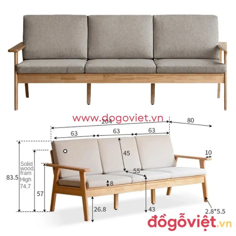  K&iacute;ch thước b&agrave;n ghế sofa gỗ chuẩn đẹp cho mọi ph&ograve;ng kh&aacute;ch chi tiết