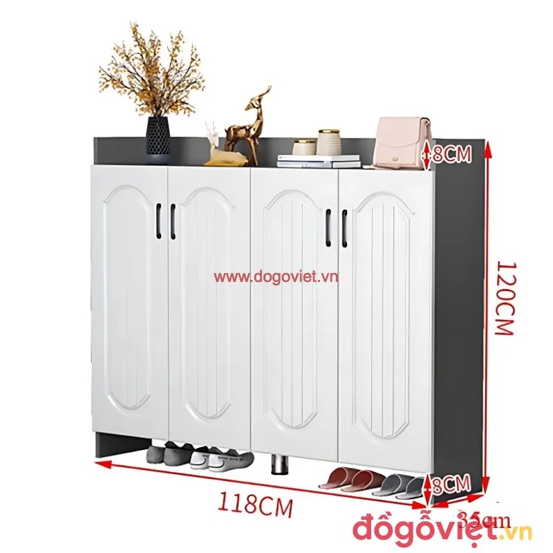 K&iacute;ch thước tủ để gi&agrave;y bao nhi&ecirc;u l&agrave; hợp l&yacute;? Hướng dẫn chi tiết 