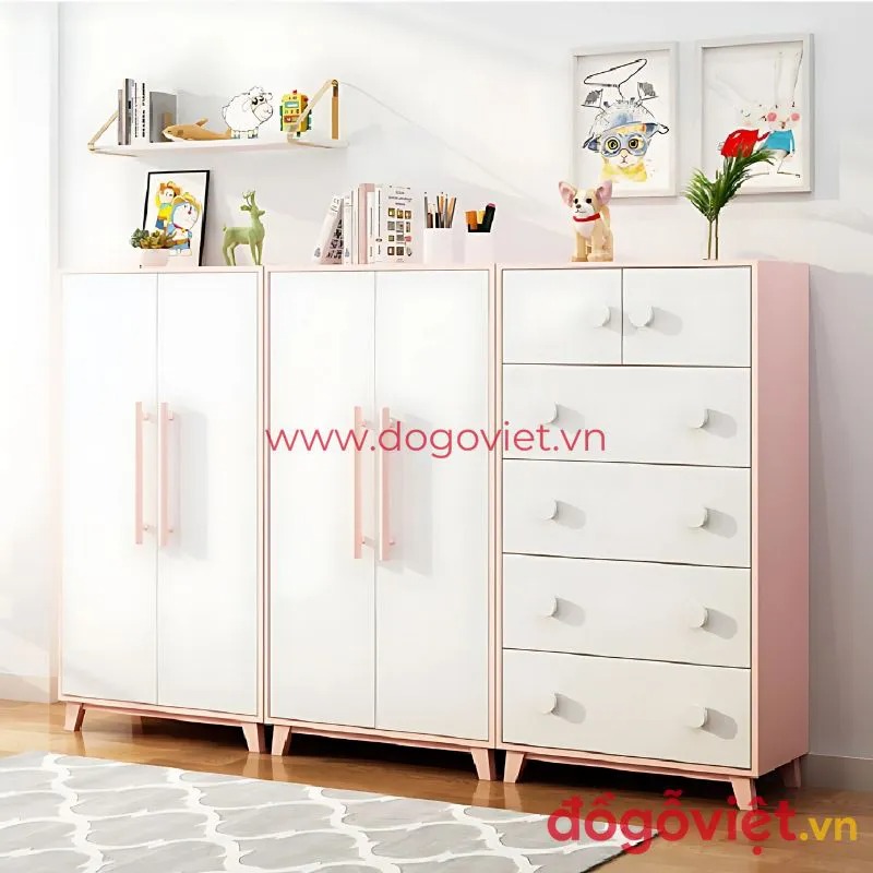 Kích thước tủ quần áo trẻ em cập nhật mới nhất & cách lựa chọn phù hợp