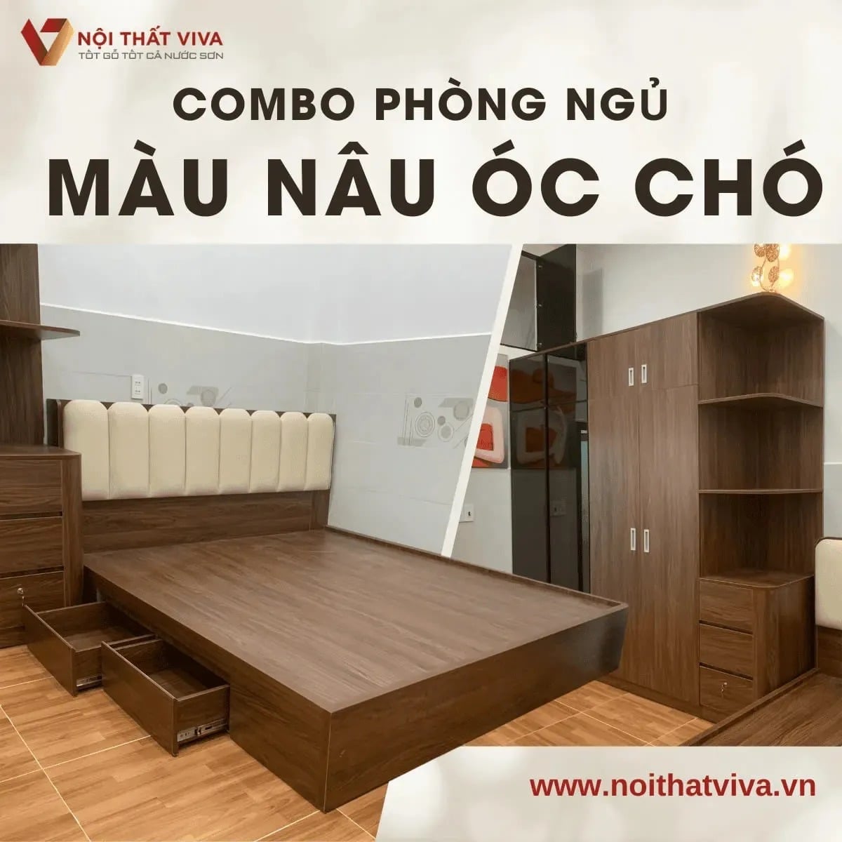 Kinh nghiệm hay khi mua combo giường tủ hiện đại, vừa đẹp vừa tiết kiệm