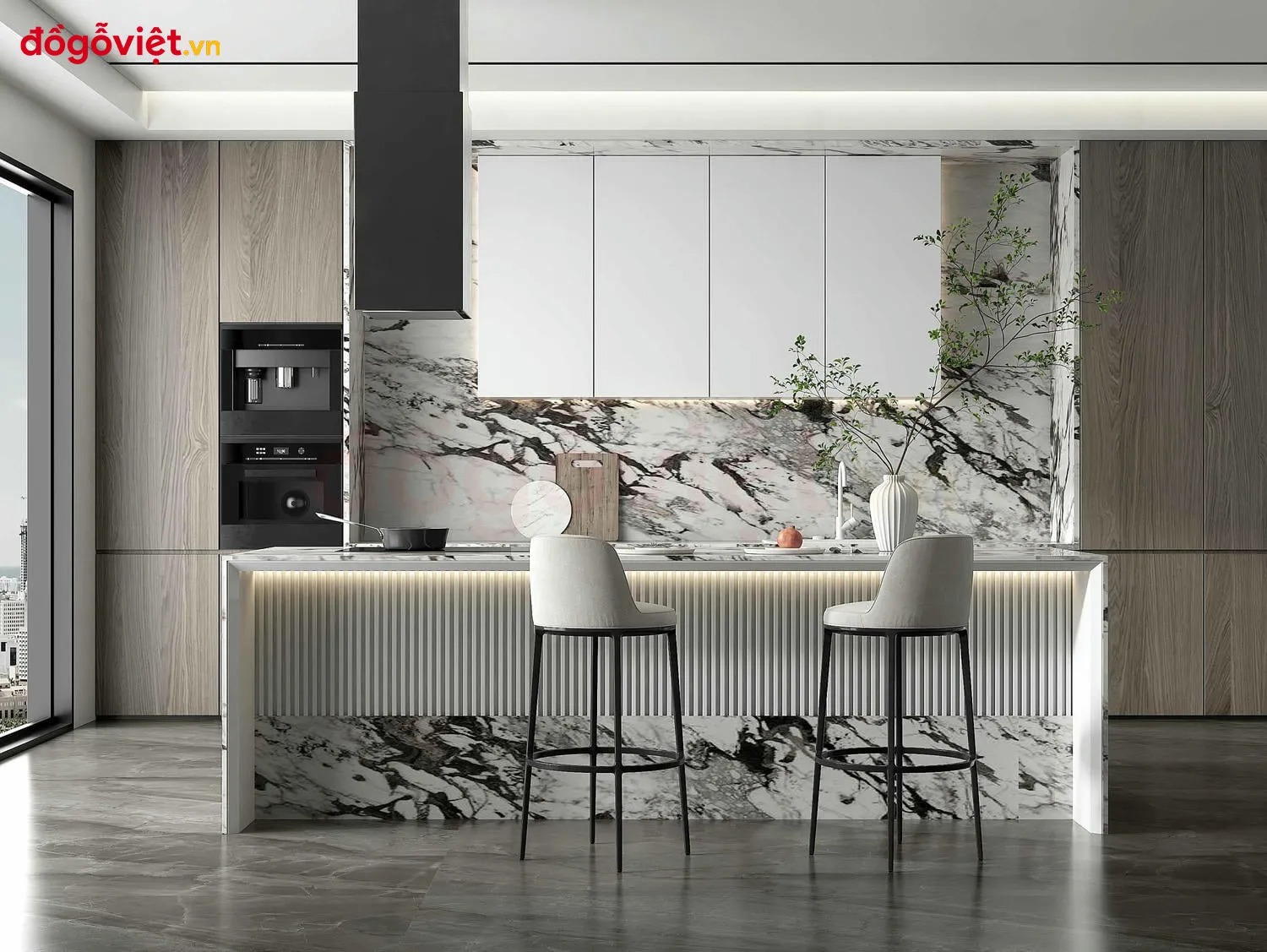 Kinh nghiệm thiết kế, lắp đặt mẫu tủ bếp chữ I đẹp, tiện nghi 