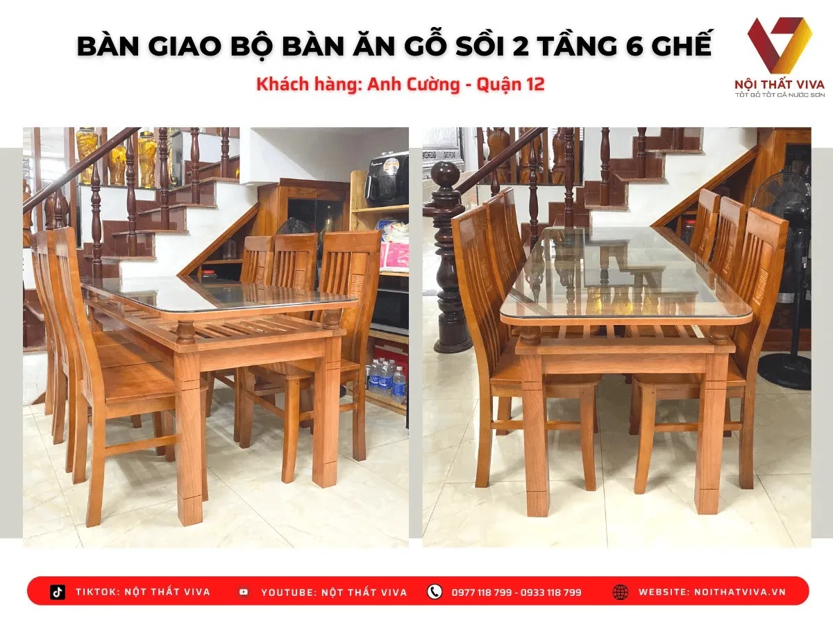 Lưu ý vàng để chọn đúng bộ bàn ăn gỗ tự nhiên bền, đẹp, sang trọng