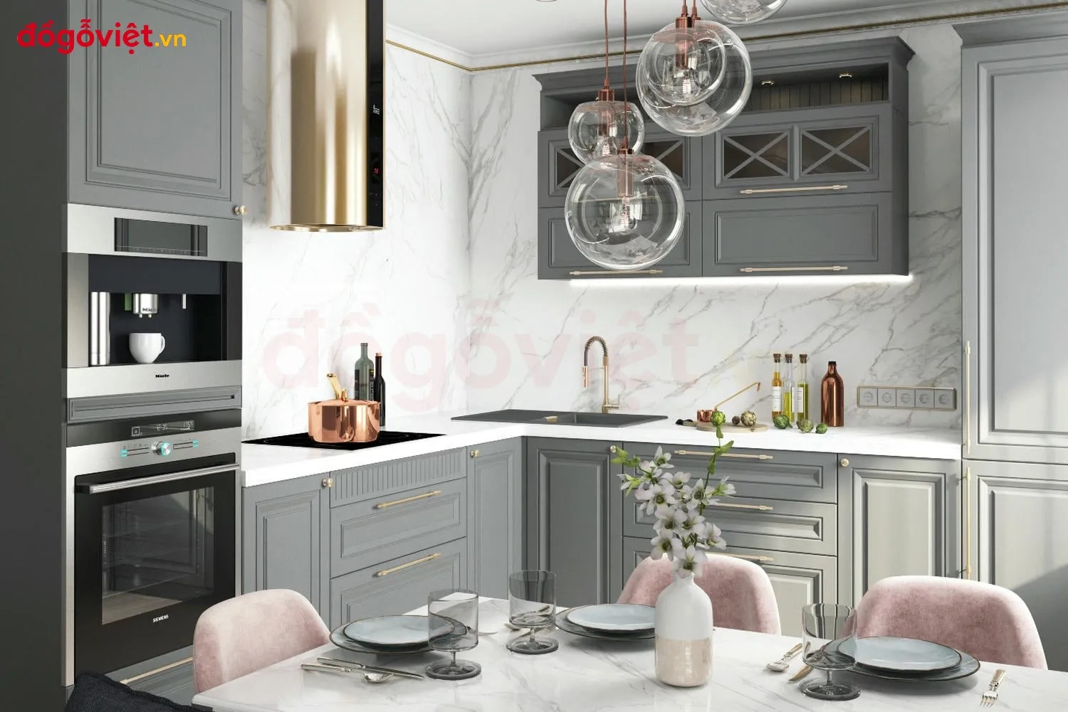 Mẫu bếp chữ l nhỏ đẹp - thiết kế hoàn hảo phù hợp trong mọi phòng bếp