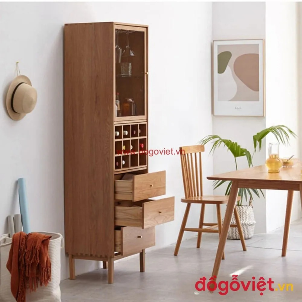  Mẫu tủ rượu bằng gỗ tự nhi&ecirc;n đẹp mắt, b&aacute;o gi&aacute; & thiết kế theo y&ecirc;u cầu