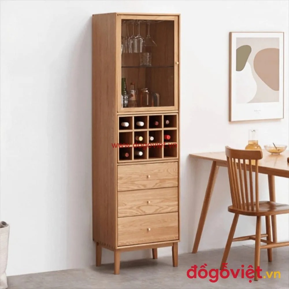 Mẫu tủ rượu gỗ tự nhi&ecirc;n đẹp mắt, b&aacute;o gi&aacute; & thiết kế theo y&ecirc;u cầu