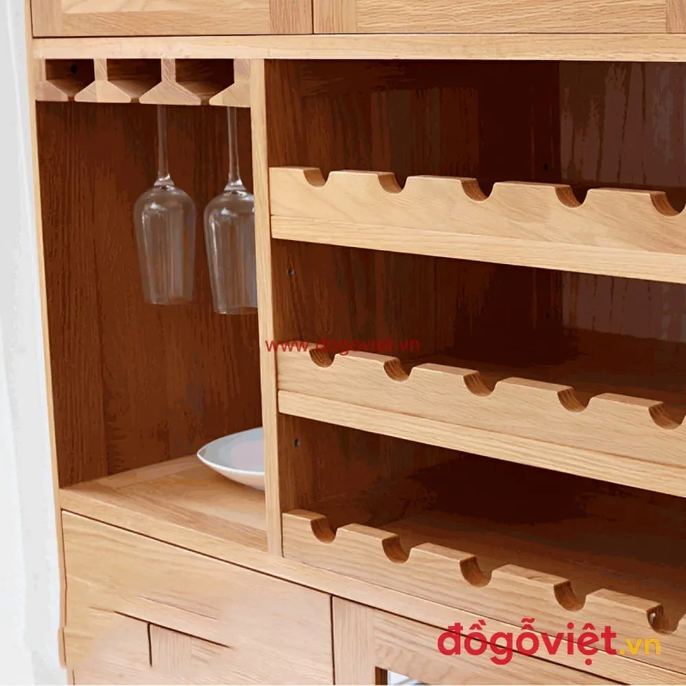  Mẫu tủ rượu bằng gỗ tự nhi&ecirc;n đẹp mắt, b&aacute;o gi&aacute; & thiết kế theo y&ecirc;u cầu