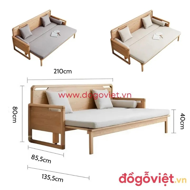 Ghế sofa 2 trong 1 th&ocirc;ng minh gi&aacute; bao nhi&ecirc;u? Tổng hợp mẫu đẹp cho nh&agrave; nhỏ   