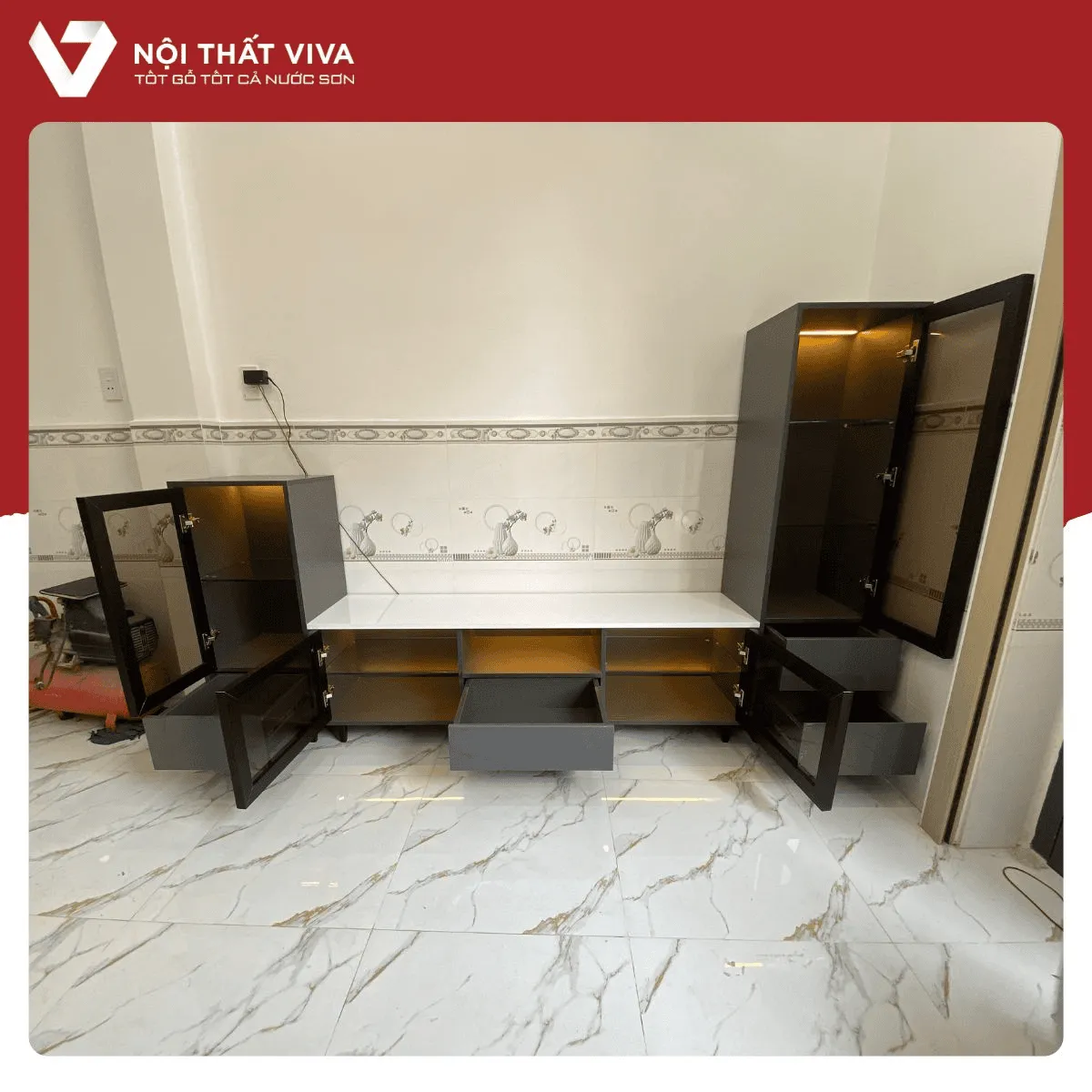 Kệ Tivi Kính Cường Lực Kệ Tivi Kính Cường Lực