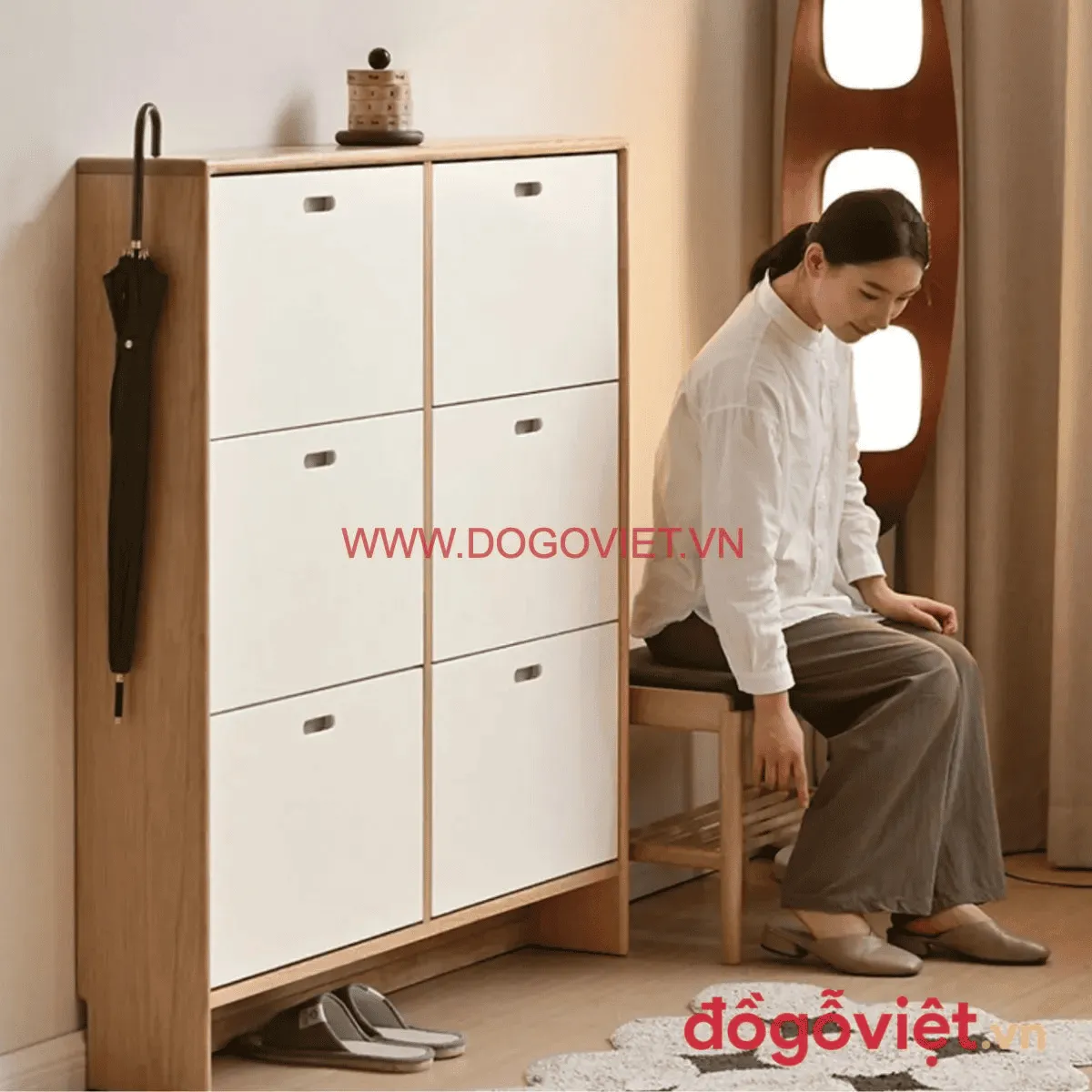 Tủ Giày Dép Gỗ Tự Nhiên Tủ Giày Dép Gỗ Tự Nhiên