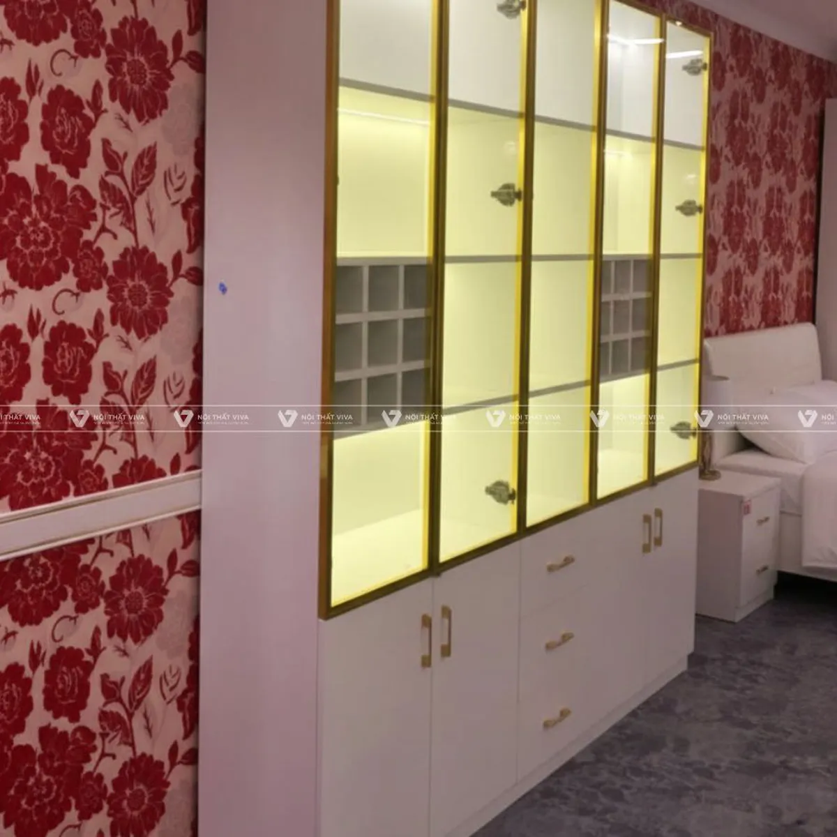 Cách chọn kích thước tủ rượu cánh kính khung nhôm hợp phong thủy, cân đối Cách chọn kích thước tủ rượu cánh kính khung nhôm hợp phong thủy, cân đối