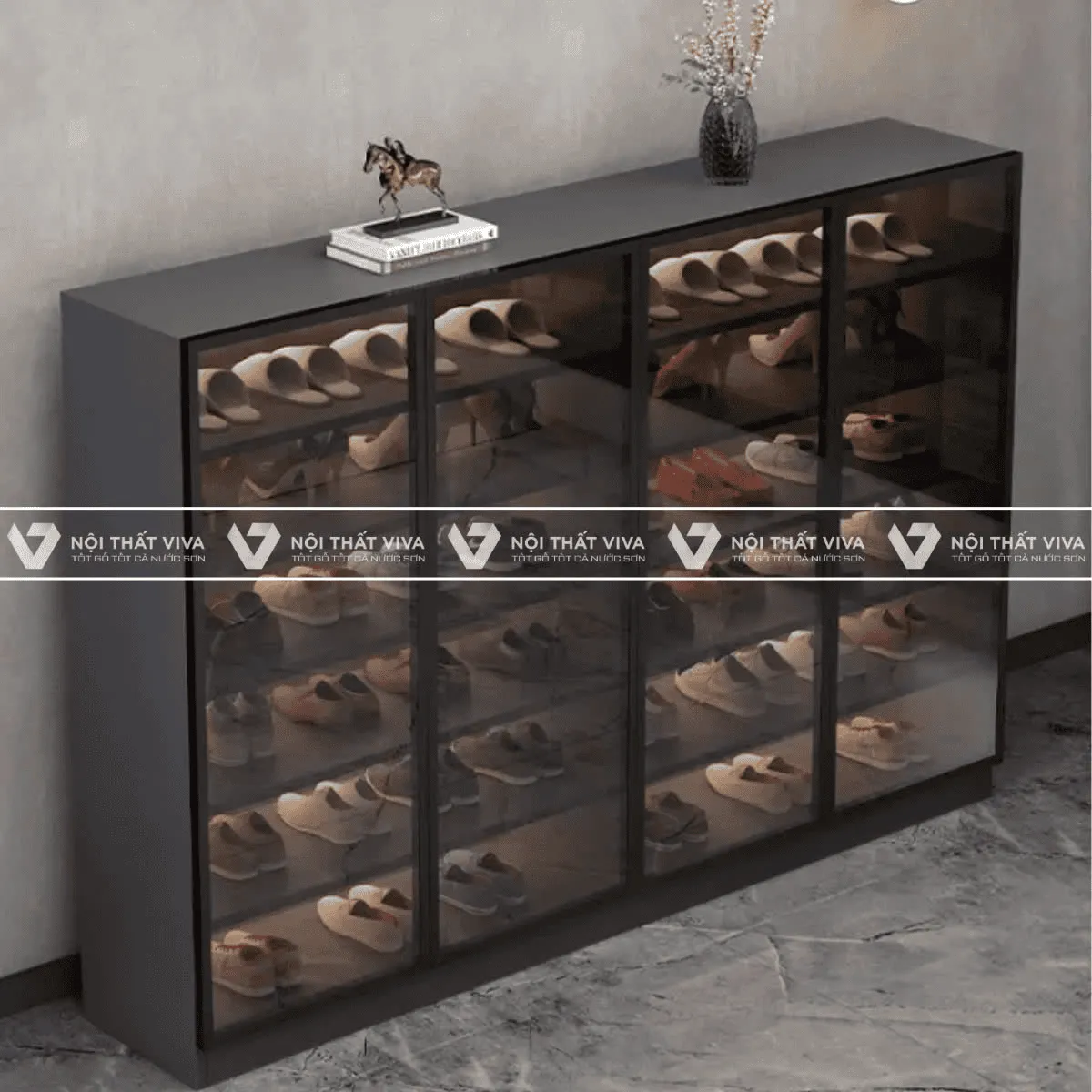 Tủ Giày Cánh Kính Tủ Giày Cánh Kính