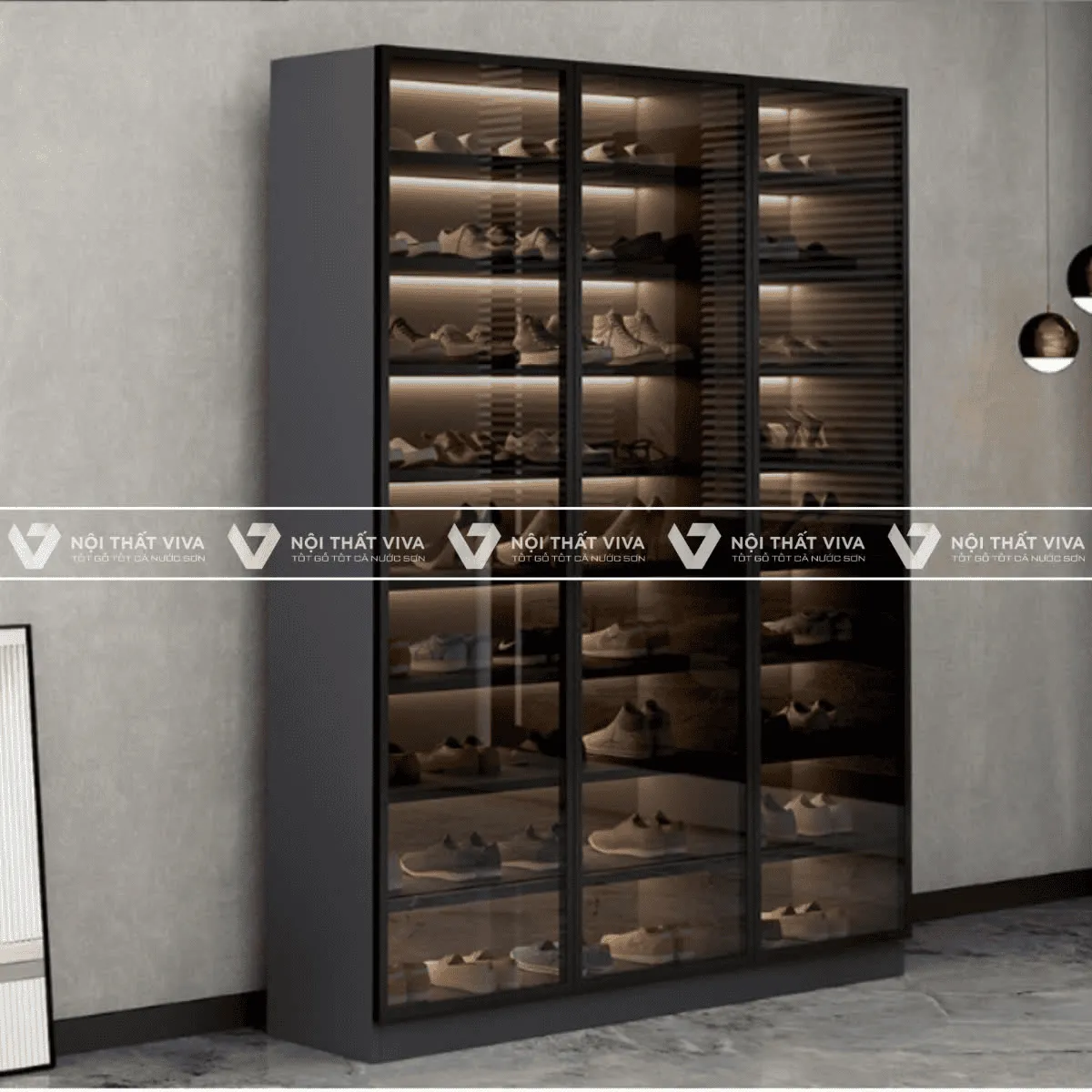 Tủ Giày Cánh Kính Tủ Giày Cánh Kính