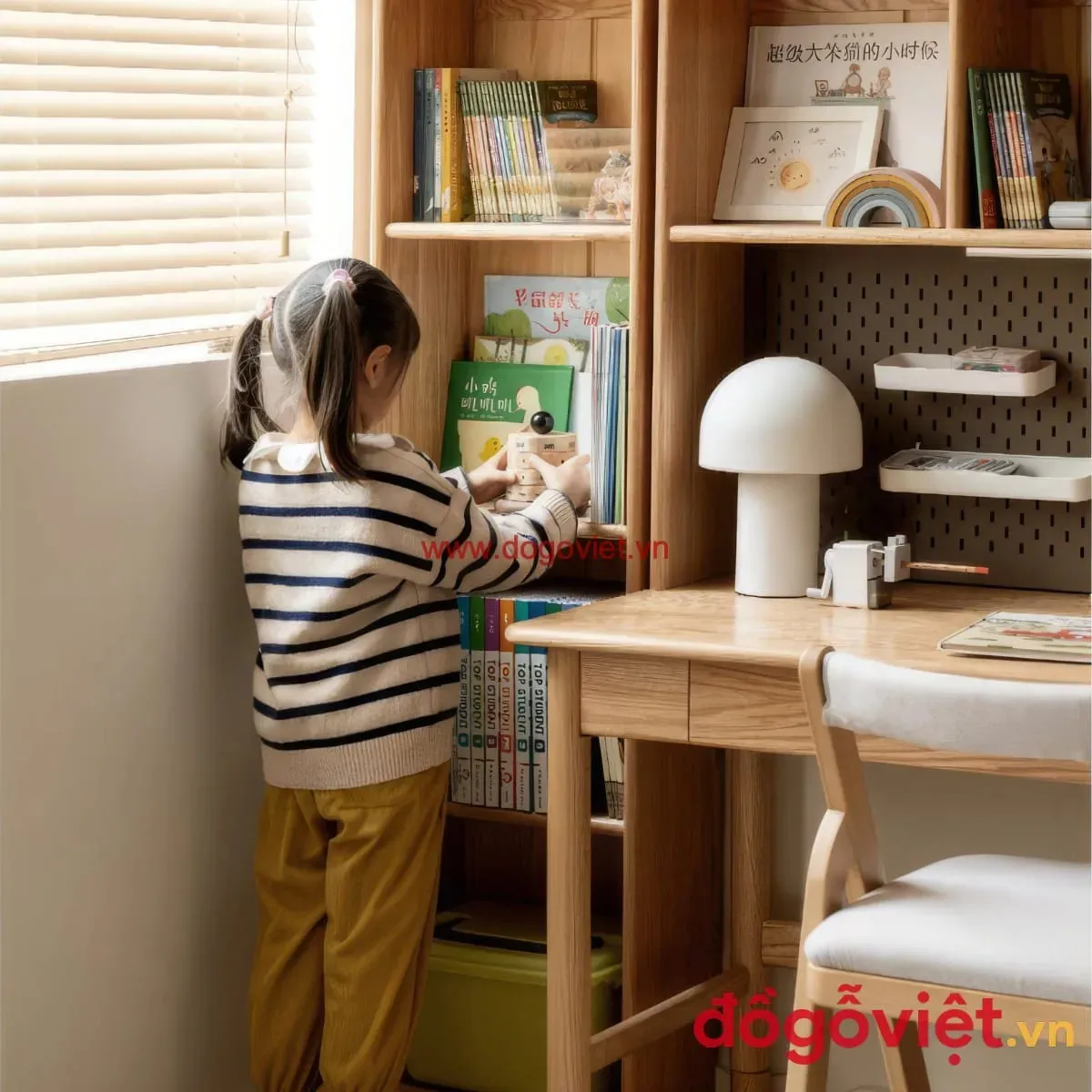 Bàn học gỗ thịt: Xu hướng lựa chọn bền đẹp, an toàn cho bé Bàn học gỗ thịt: Xu hướng lựa chọn bền đẹp, an toàn cho bé