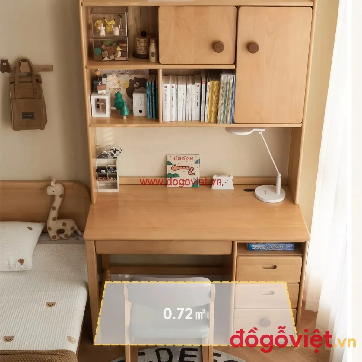 Bàn học gỗ thịt: Xu hướng lựa chọn bền đẹp, an toàn cho bé Bàn học gỗ thịt: Xu hướng lựa chọn bền đẹp, an toàn cho bé