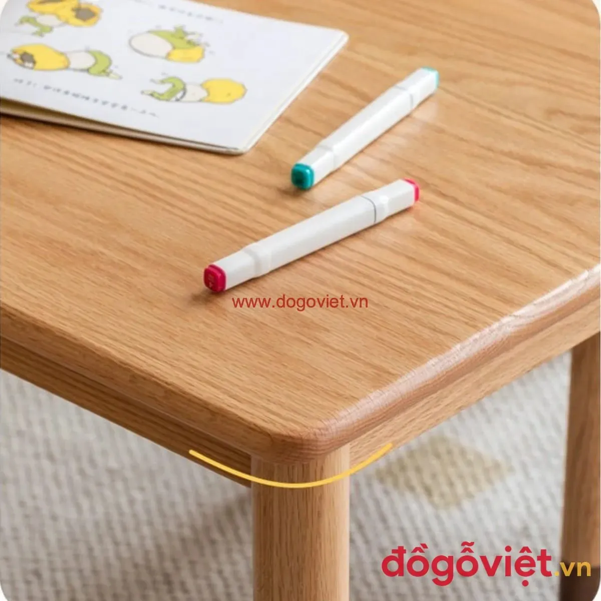 Bàn học gỗ thịt: Xu hướng lựa chọn bền đẹp, an toàn cho bé Bàn học gỗ thịt: Xu hướng lựa chọn bền đẹp, an toàn cho bé